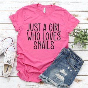 Just a Girl Who Loves Snails Tshirt